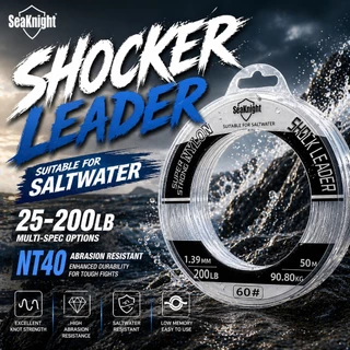SeaKnight ไนลอน Shock Leader สายโมโนฟิลเมนท์ซิงคิง สำหรับตกปลาทะเล ขนาด 50 ม. และ 100 ม. สtrength 25-200LB