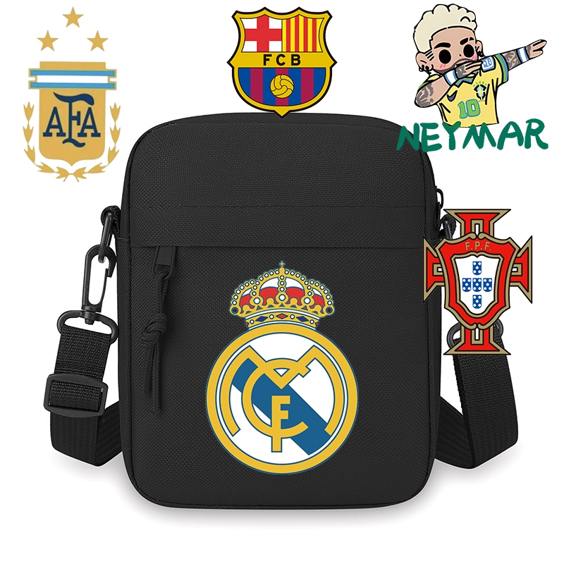 Simple Football Merchanted Mens Shoulder Bag Student Youth Backpack Sports Leisure Messenger Bag