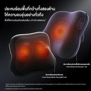 Philips เครื่องนวดหลัง Back Massage หมอนนวดหลัง เครื่องนวดเอวไฟฟ้า เบาะเก้าอี้ทำงาน ของขวัญ PPM3115B รับประกัน 2 ปี