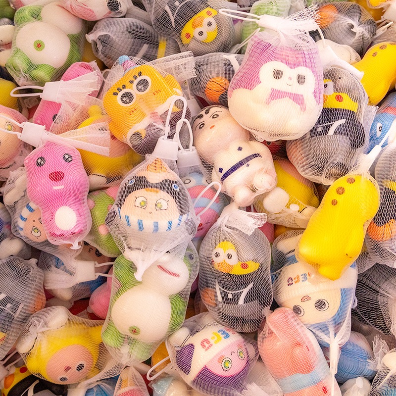 Sanrio Kuromi Cinnamoroll Stress Squishy ของเล่นบีบอัดอะนิเมะการ์ตูนเด็กมือ PinchToy