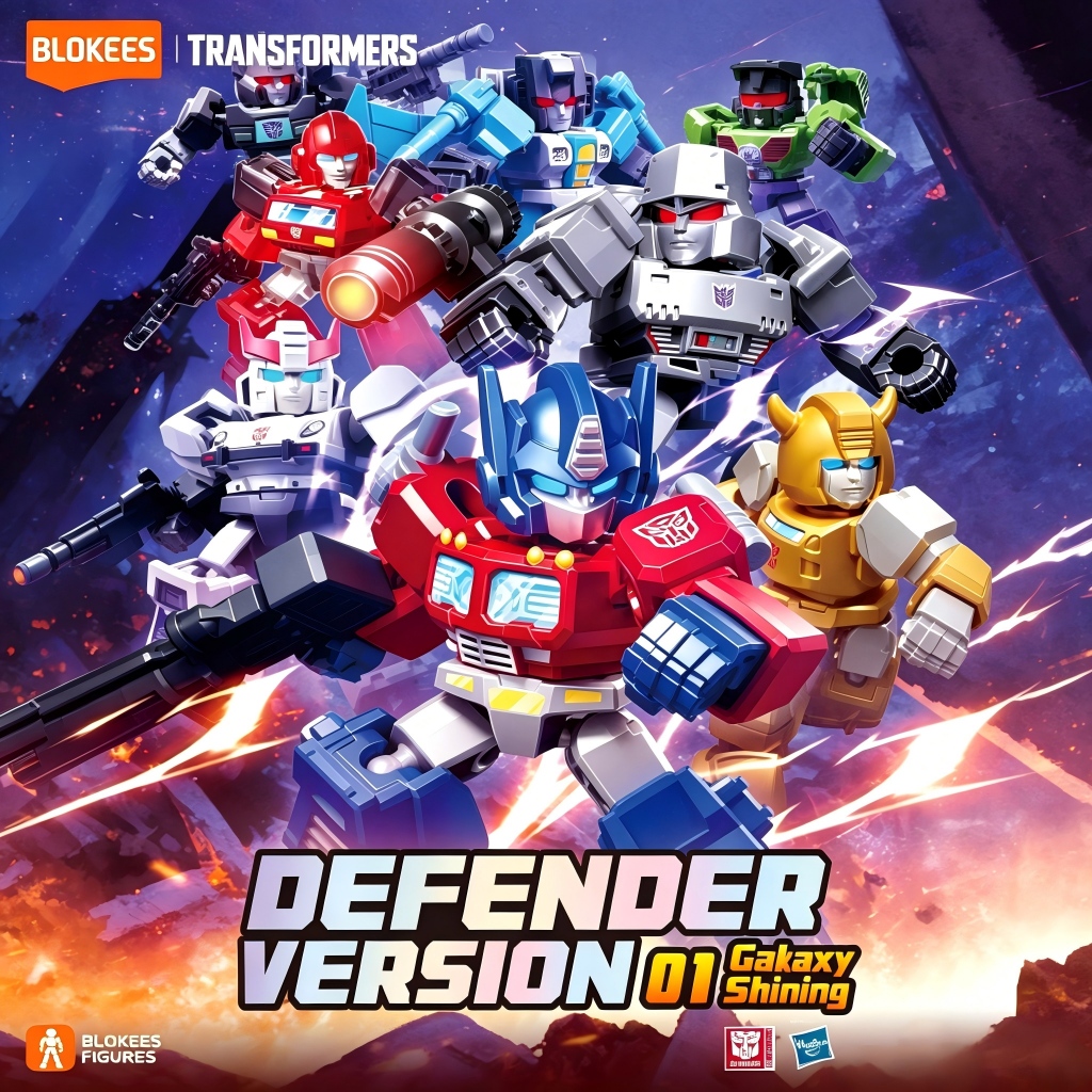 BLOKEES Transformers DV01 Mini Figures Defender Version  ทั้งกล่องชุด