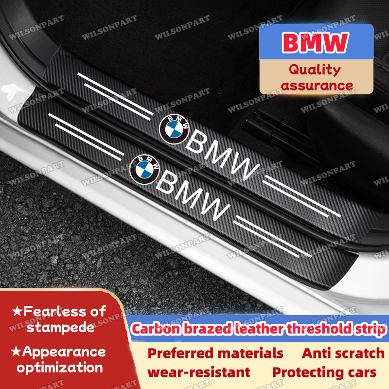 BMW รถประตู Sill สติกเกอร์ Trunk เกณฑ์ Anti-Scratch Decals 4 ชิ้น 8 ชิ้น 9 ชิ้น สําหรับ BMW X1 X2 X3