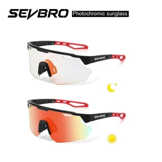 SEVBRO Photochromic sunglass แว่นตาขี่จักรยานแว่นตาจักรยานแว่นตาขี่ UV400 จักรยานเสือภูเขาแว่นตากันแดดถนน