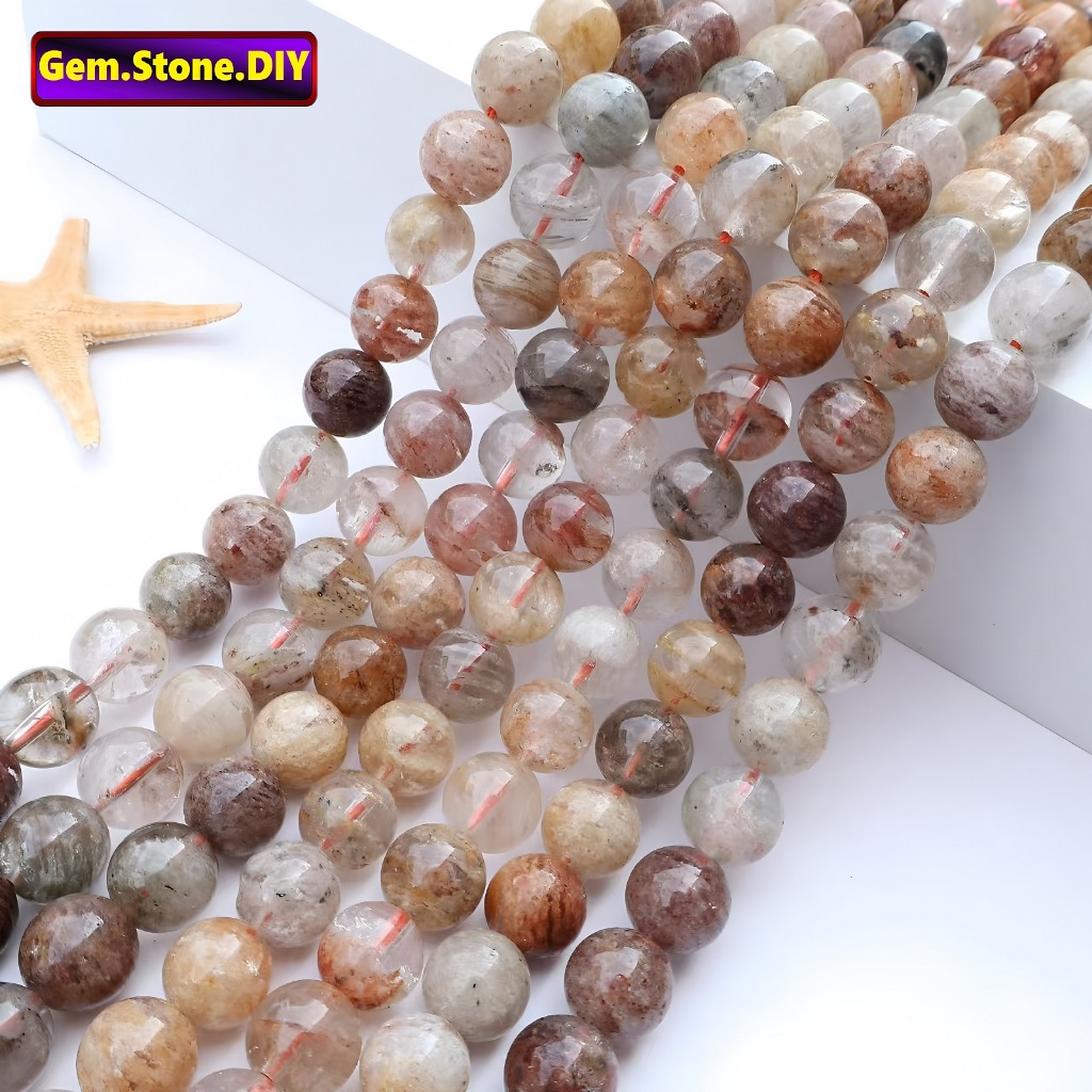 Thousand-Layer Phantom Quartz Natural Stone，Loose Bead พันชั้น ผี ควอตซ์หินธรรมชาติ,หลวมลูกปัด ตัวเว้นวรรค สําหรับสร้อยข้อมือ/สร้อยคอ/แหวน/ต่างหู,ขายส่งทําด้วยมือ ทําเอง เครื่องประดับ,สร้อยข้อมือหินคริสตัลรักษา,อัญมณี