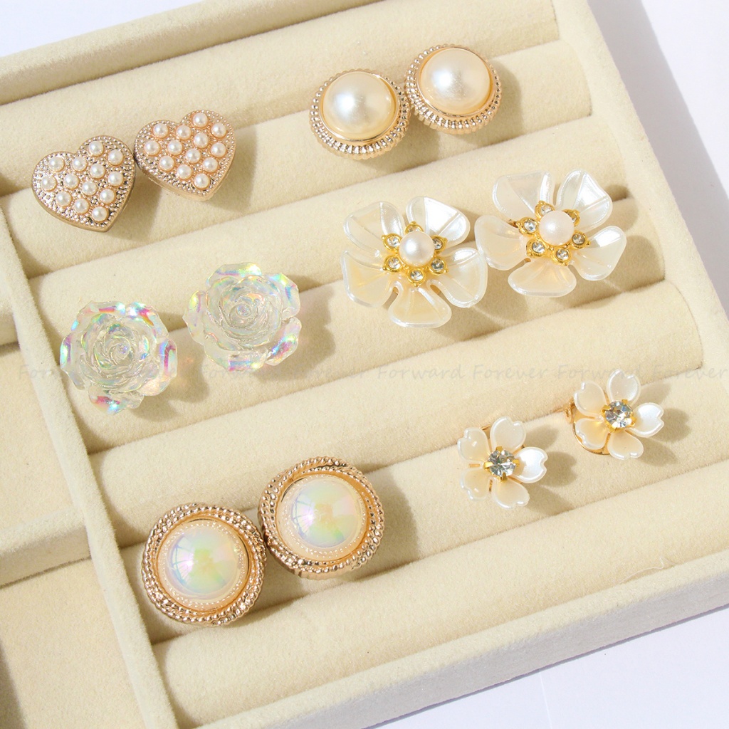 Hijab Ear Cuffs Non-Piercing ต่างหูสําหรับผู้หญิง Hijab น่ารักคลิปเล็ก