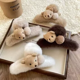น่ารักตุ๊กตาหมีผมปริมาณหลายคว้าคลิปหญิงเกาหลีรุ่น ทั้งหมด-จับคู่ ขนาดใหญ่ฉลามคลิปสไตล์ใหม่หัว