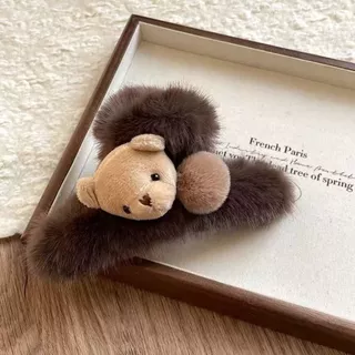 น่ารักตุ๊กตาหมีผมปริมาณหลายคว้าคลิปหญิงเกาหลีรุ่น ทั้งหมด-จับคู่ ขนาดใหญ่ฉลามคลิปสไตล์ใหม่หัว