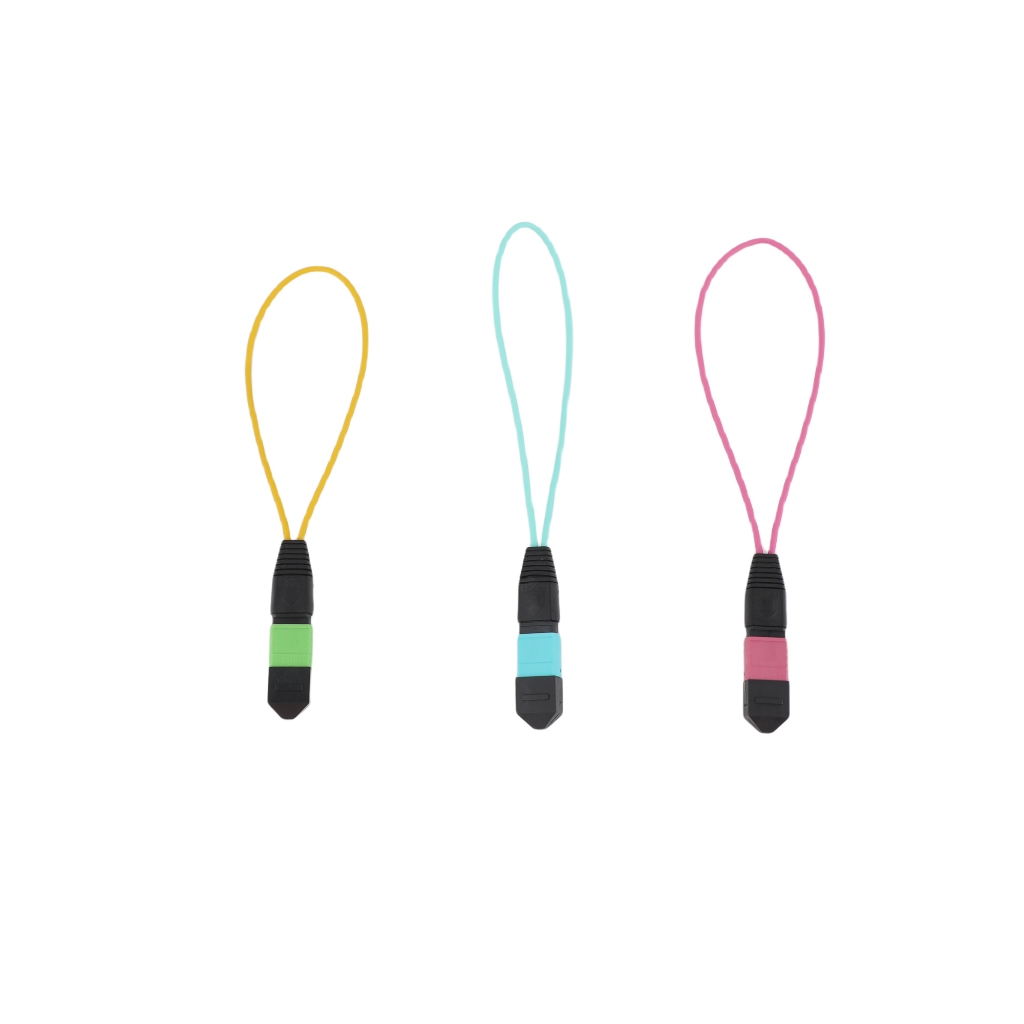 1PCS MPO/MTP Fiber Optic Loopback หญิงโหมดเดียว OM3 OM4 อะแดปเตอร์ 8/12/24 Cores Loop Fiber Optical 