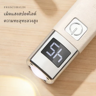 โคมไฟแต่งเล็บสีขาวพร้อมจอแสดงผลดิจิตอลและฐานเหมาะสําหรับร้านทําเล็บ