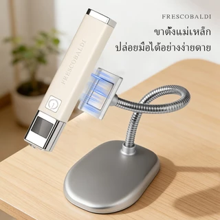 โคมไฟแต่งเล็บสีขาวพร้อมจอแสดงผลดิจิตอลและฐานเหมาะสําหรับร้านทําเล็บ