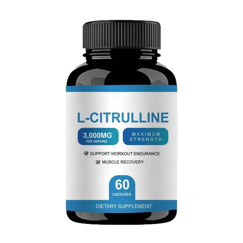 ความเข้มข้นสูง 60 แคปซูลแพ็คของแคปซูลสาระสําคัญ ล-citrulline แพ็คช่วยเพิ่มความอดทนกรีฑาและส่งเสริมการไหลเวียนโลหิต