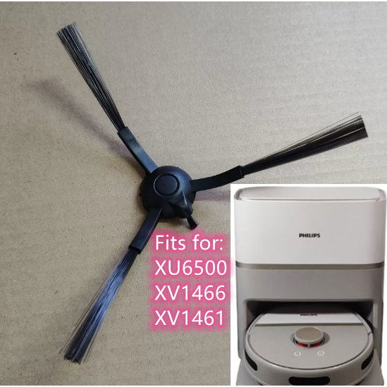 ล้อแปรงด้านข้างสําหรับตัวกรองแปรงกลิ้งหลักสําหรับ Philip XU6500 XV1466 XV1461 หุ่นยนต์เครื่องดูดฝุ่น