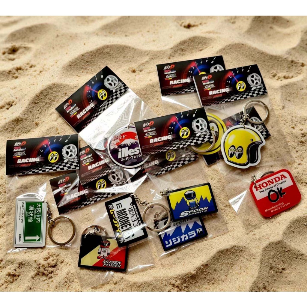 Mugen Power Mooneyes Spoon กีฬาอะคริลิคพวงกุญแจ jdm พวงกุญแจกระเป๋าจี้อุปกรณ์เสริม