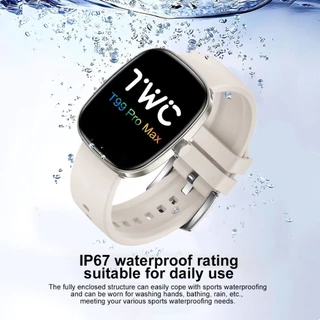 TWC T99 Pro Max สมาร์ทวอทช์ | สไตล์เกาหลี | จอแสดงผล HD 1.83" | ไอพี67 กันน้ํา | โทรผ่านบลูทูธ ดนตรี เกมและเครื่องคิดเลข | เข้ากันได้กับ iOS และ Android