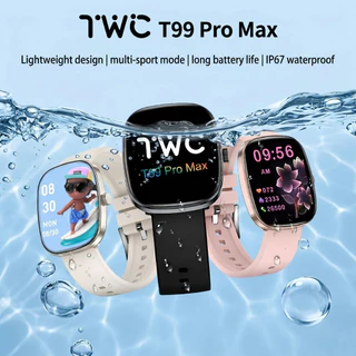 TWC T99 Pro Max สมาร์ทวอทช์ | สไตล์เกาหลี | จอแสดงผล HD 1.83" | ไอพี67 กันน้ํา | โทรผ่านบลูทูธ ดนตรี เกมและเครื่องคิดเลข | เข้ากันได้กับ iOS และ Android