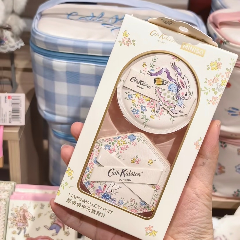 Miniso Cath Kidston Garden Workshop Series พัฟมาร์ชเมลโล่