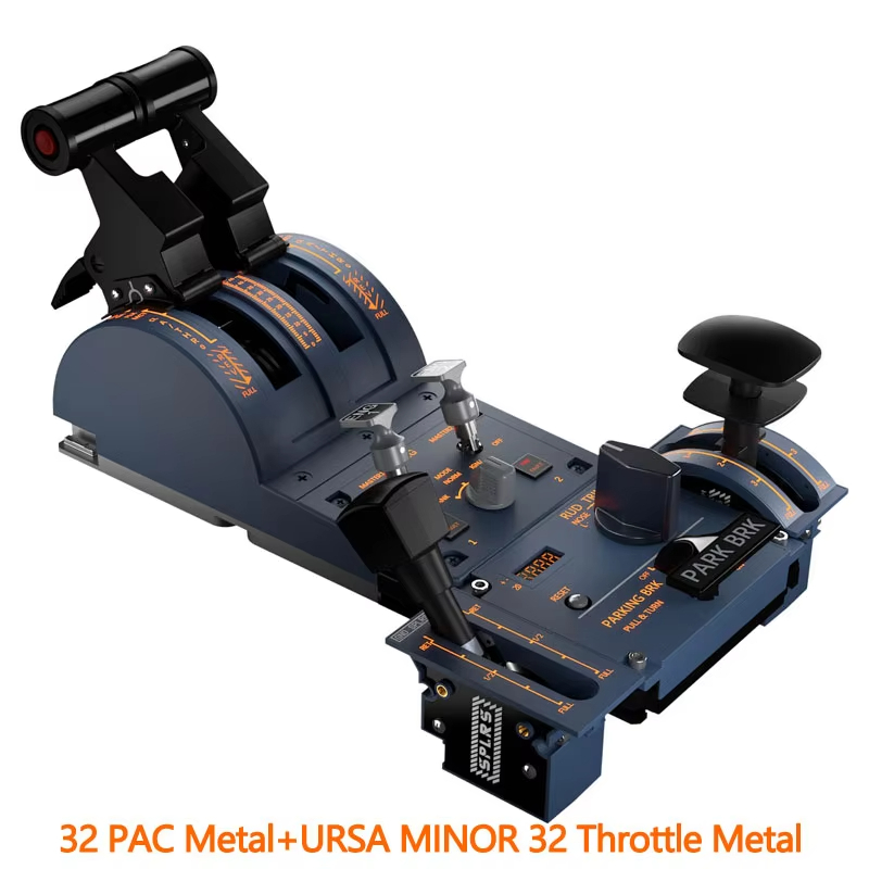 WINWING URSA MINOR 32 โลหะ Flight Simulator คันเร่ง/32 PAC Aerodynamic การกําหนดค่าแผงโลหะสําหรับ X-