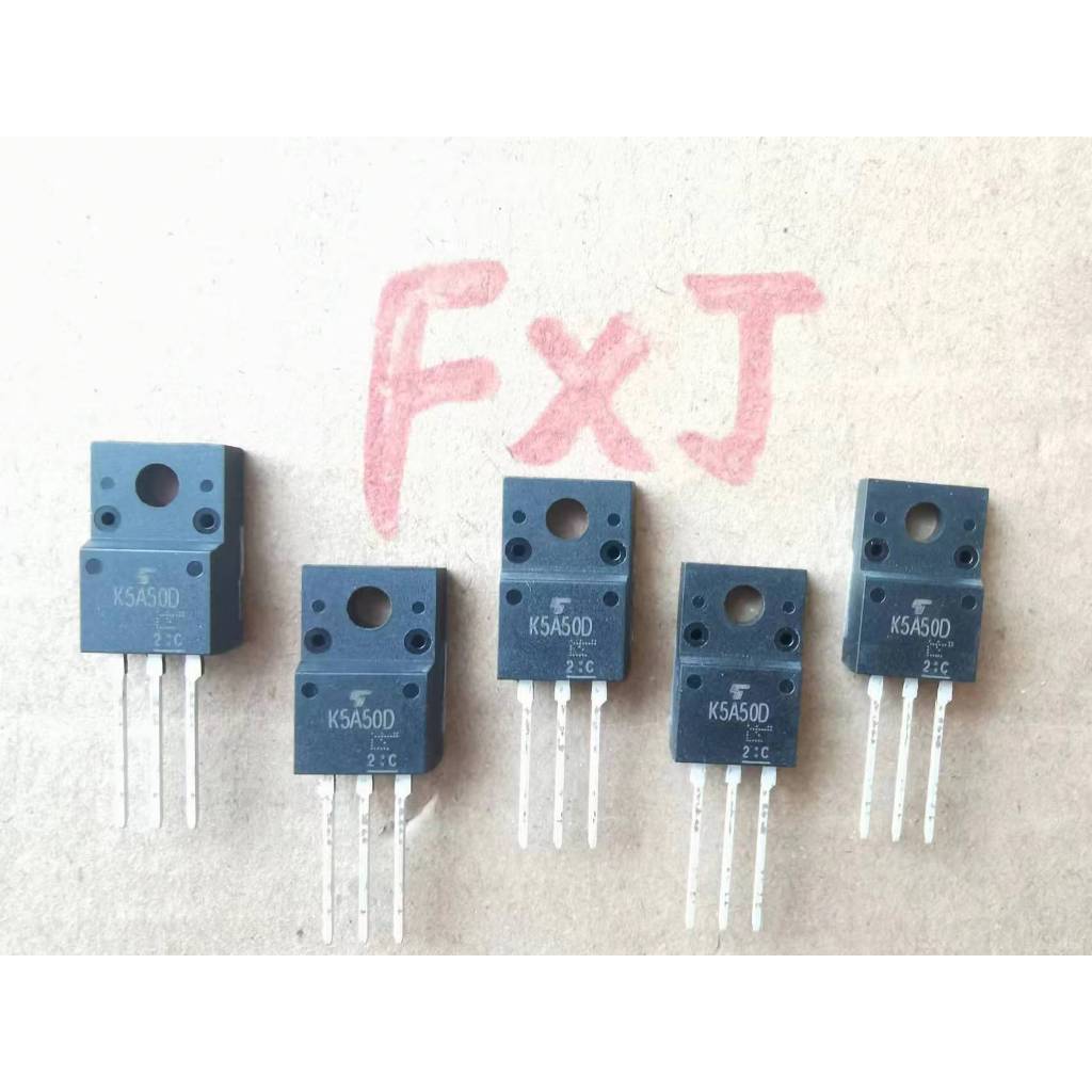 ((10 ชิ้น) K5A50D ยี่ห้อใหม่ TK5A50D Field Effect Tube TO-220F