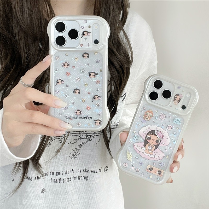 IPhone 17 Pro max ลายการ์ตูนเด็กผู้หญิง เคสโทรศัพท์วัสดุซิลิโคนเจล