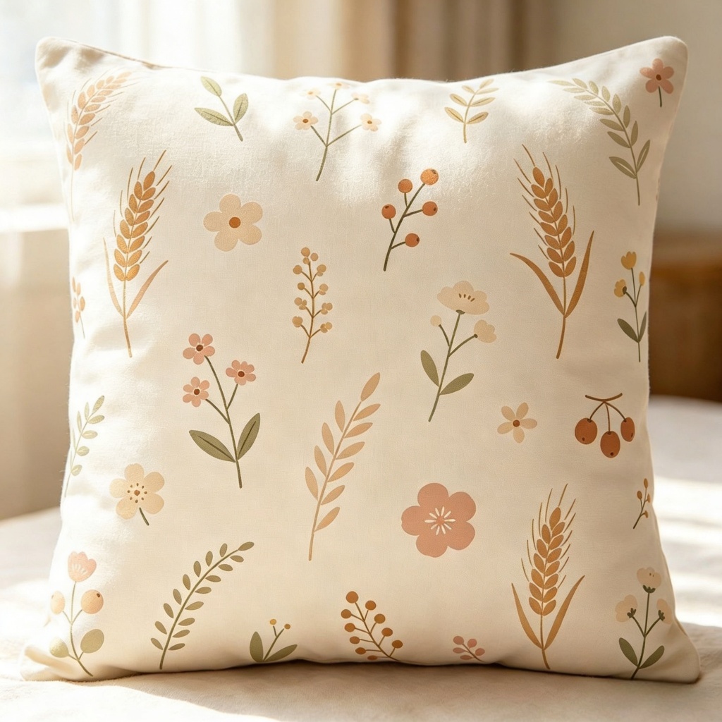 ปลอกหมอนดอกไม้สดสองด้าน ขนาด 70×70 65×65 60×60 55×55 40×40 สําหรับตกแต่งบ้าน