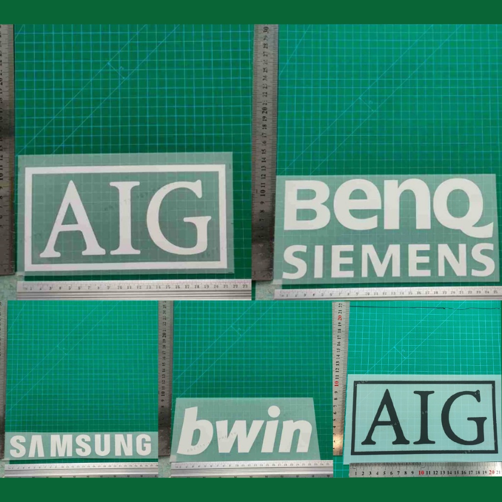 Football Patch丨Manchester Sponsor (AIG/bwin)แพทช์เจอร์ซีย์การถ่ายเทความร้อน (PVC/PET)DTF