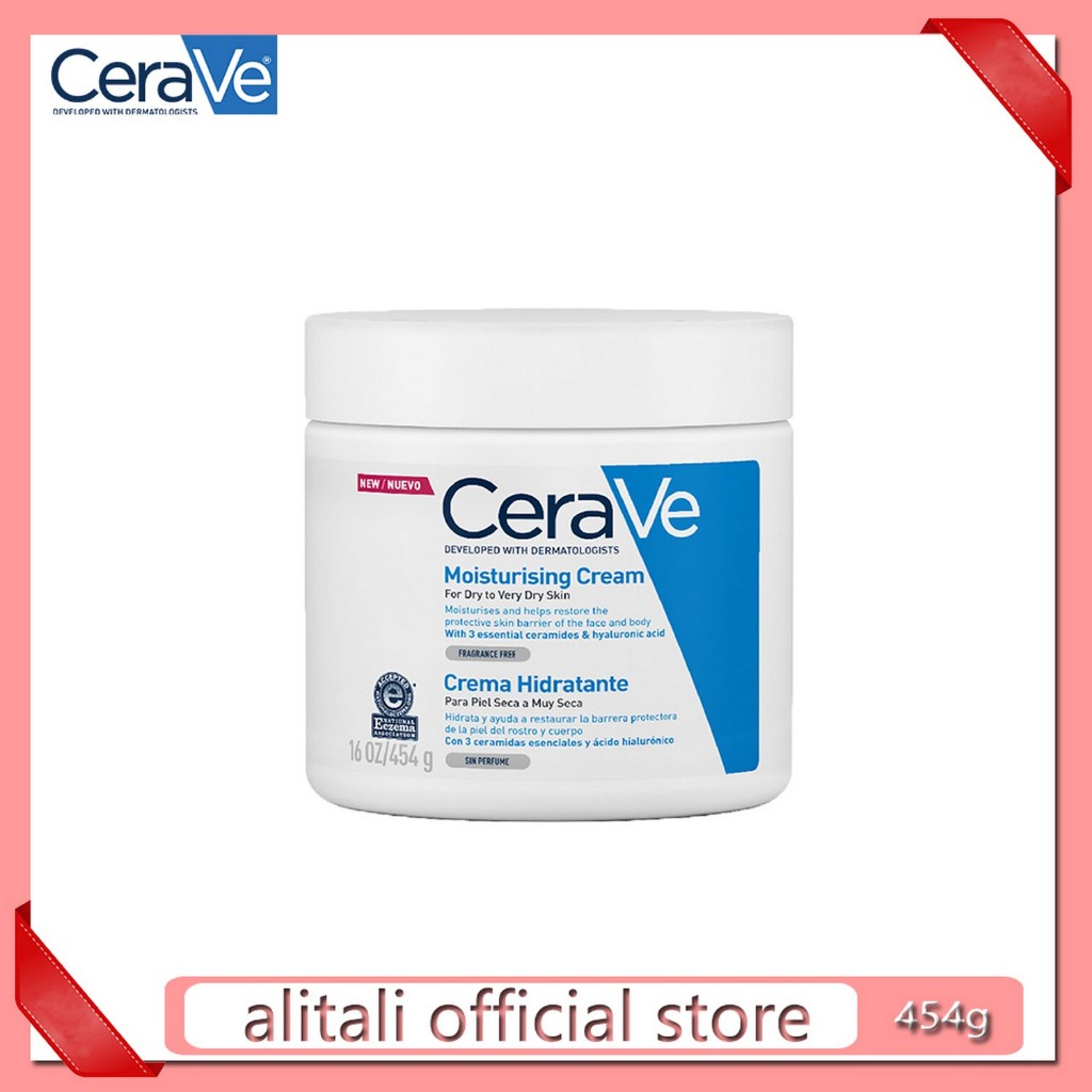 เซราวี CERAVE Moisturising Cream ครีมบำรุงผิวหน้าและผิวกายสำหรับผิวแห้งมาก 454g – โปรปัง