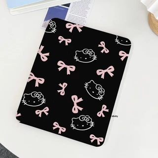 HelloKitty สําหรับ iPad A16 Gen11 Air 8/7 M4 M3 2026 M4 Pro 11 Gen10 Air 6 5 4 10.9 Gen9 Gen8 Gen7 10.2 Simple Line Miffy Bunny Y-พับอะคริลิคพร้อมดินสอสล็อต