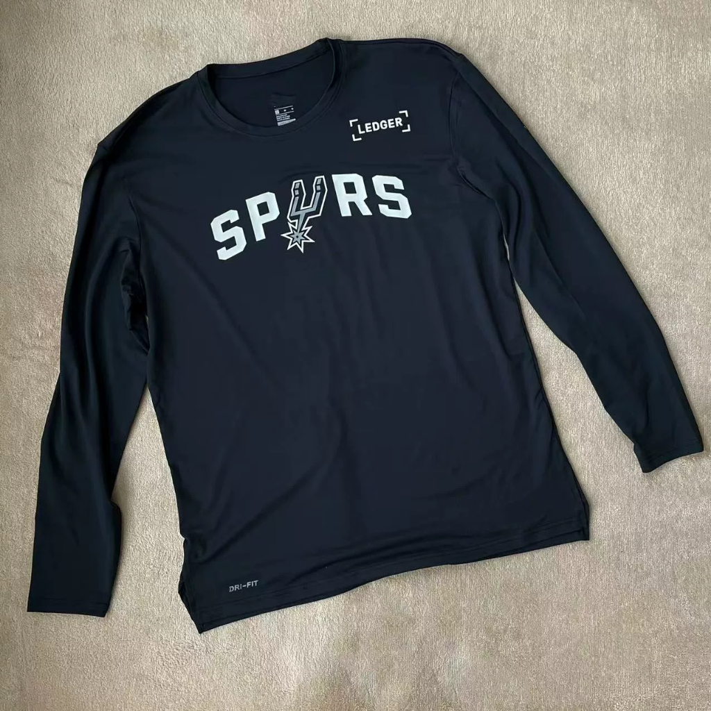 ชุดฝึกซ้อมบาสเก็ตบอล NBA San Antonio Spurs สไตล์อเมริกัน ระบายอากาศและแห้งเร็ว