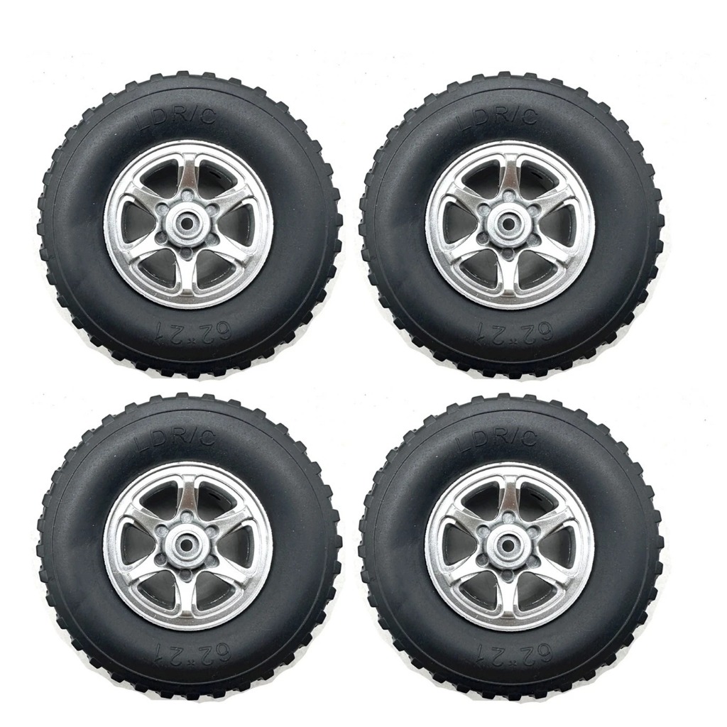 4 PCS ZenithRC 62x21 มม.ยางนุ่มล้อสําหรับ MN D90 MN98 MN99S MN82 MN82S WPL C14 C24 C34 B14 B24 LDRC 