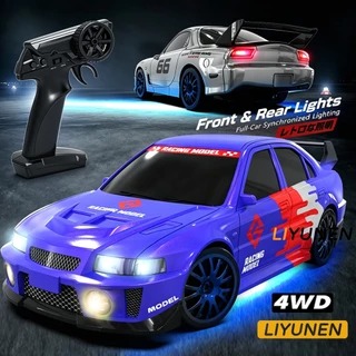 1/24 4WD RC Drift รถของเล่น RX7 GTR Porsche รุ่น Proportional คันเร่ง 2.4G รีโมทคอนโทรลความเร็ว Racing กีฬา Mitsubishi Mustang รถของเล่นเด็ก