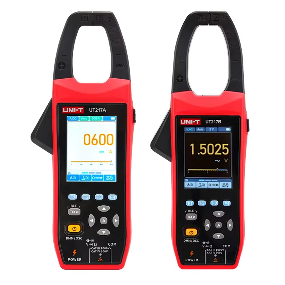 UNI-T UT217B UT217A Oscilloscope Clamp Meter พร้อมบลูทูธแรงดันไฟฟ้าปัจจุบัน Waveform Amplitude ความถี่ Oscilloscope มัลติมิเตอร์