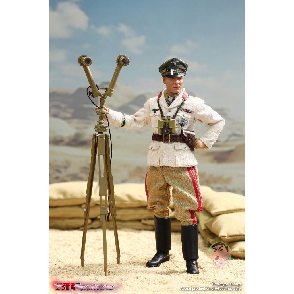 DID & 3R TG80004 Erwin Rommel, The Desert Fox General Field Marshal of German Afrika Korps 1/12 Scal