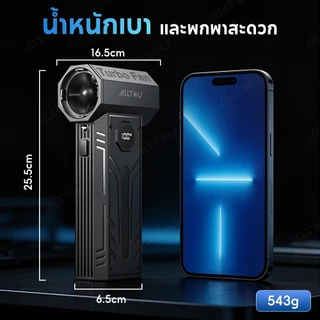 ALLTOU พัดลมเทอร์โบเจ็ท 3 IN 1 เครื่องเป่าลม 20000Rpm Jet Blower ปรับระดับลมได้ 100 ระดับ turbo electric air blower 8000mAh ทำความสะอาดฝุ่น / เป่าฝุ่น / กำจัดฝุ่น ทำความสะอาดรถยนต์ / เป่าในรถ คอมพิวเตอร์ / ระบายความร้อน PC