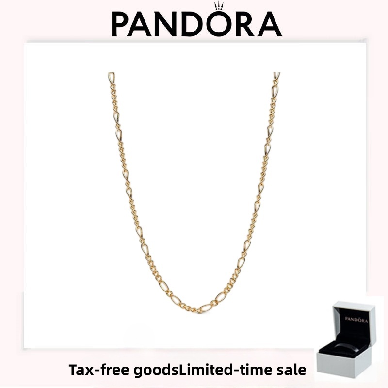 อุปกรณ์เสริม PANDORA (พร้อมกล่อง) สร้อยคอโซ่ Pandora Era Figaro หรูหราคุณภาพสูง