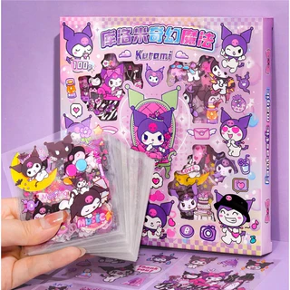 🔥แพ็ค 100 กล่อง ชุดสติกเกอร์ 🔥สติ๊กเกอร์pvc ลายการ์ตูนน่ารักสติกเกอร์ ติดสมุดโน๊ต ตกแต่งเคสมือถือ เทบเลต กระเป๋า DIY