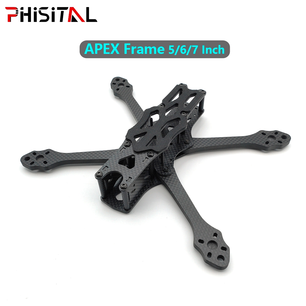 กรอบ APEX 5/6/7 นิ้วคาร์บอนไฟเบอร์Quadcopter Frame Kitเข้ากันได้กล้อง19/22มม | อนาล็อก VTX | โมเดล RC Racing ฟรีสไตล์