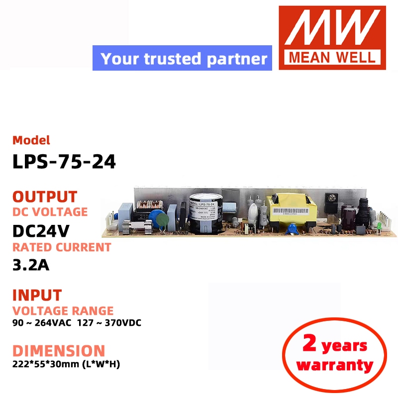 MEAN WELL LPS-75-24 LPS-75-12 LPS-75-5 LPS-75-48 LPS-75-15 Meanwell Switching Power Supply DC Power