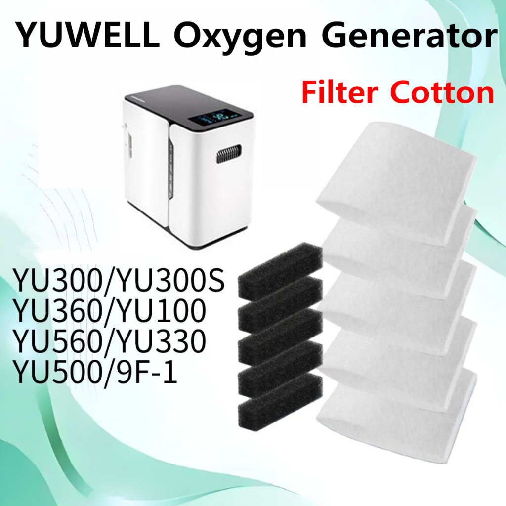 YUWELL กรอง YU300/YU300S YU360/YU100 YU560/YU330 YU500/9F-1 ผ้าฝ้ายสําหรับออกซิเจน Concentrator เครื