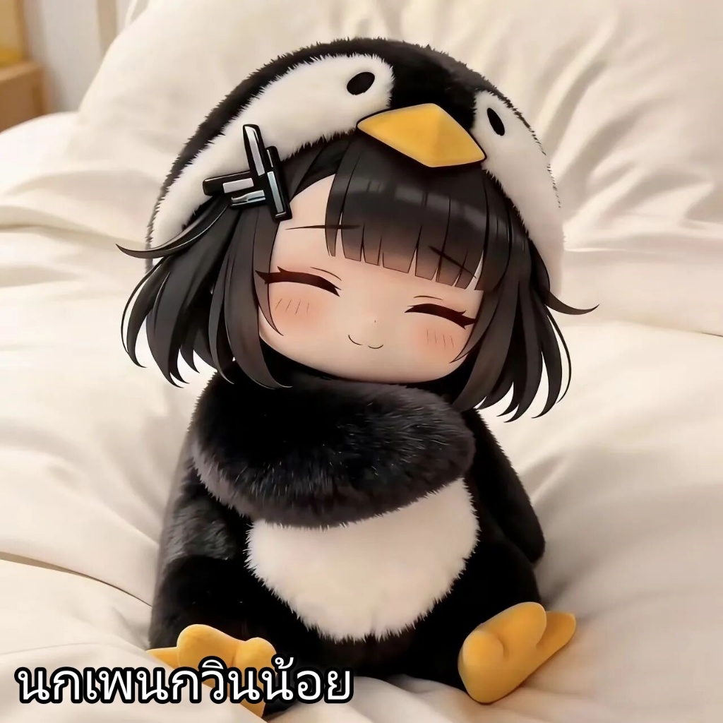◇Guguga Penguin Doll Administrator End Game สินค้าวันพรุ่งนี้ Ark Fan Creation ของขวัญวันเกิดตุ๊กตาหางยาว+ตุ๊กตาเพนกวินน้อย ตุ๊กตาเพนกวินจักรพรรดิ พลิกตุ๊กตาเพนกวิน