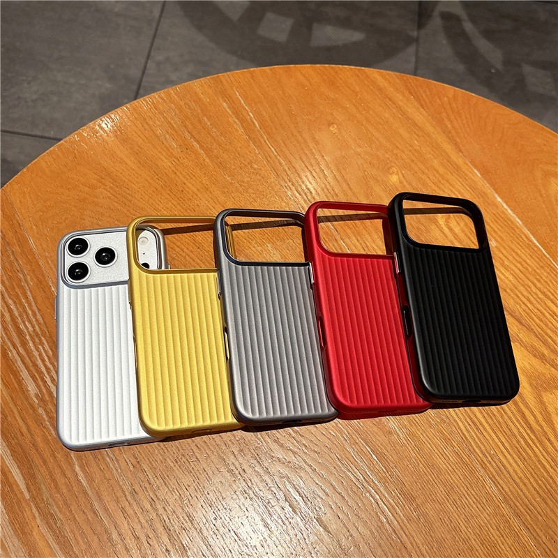 ปุ่มโลหะสีเมทัลลิคลายลูกฟูกวัสดุ พีซี เคสโทรศัพท์แบบแข็ง