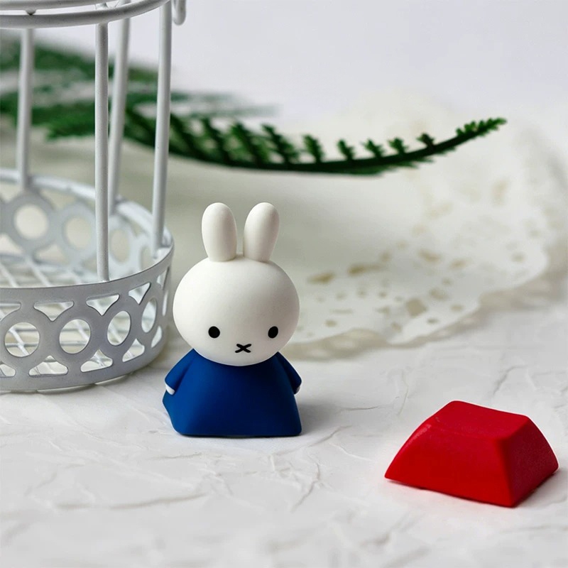 -LW- Miffy Resin Keycaps ที่กําหนดเองคีย์บอร์ดแบบกลไกส่วนบุคคล Keycaps HE คีย์บอร์ดส่วนบุคคล Keycaps