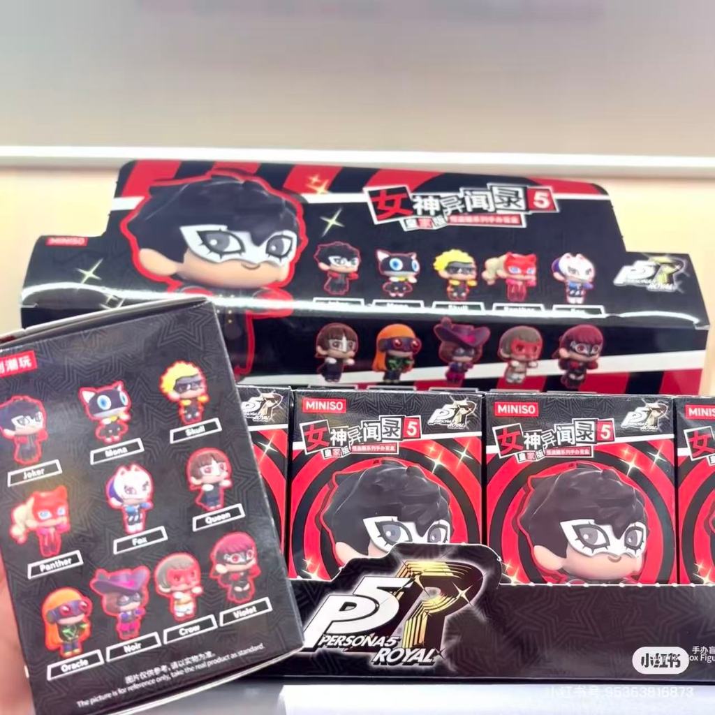 Miniso & P5R persona 5 ฟิกเกอร์กล่องเซอร์ไพรส์รอยัล blind box