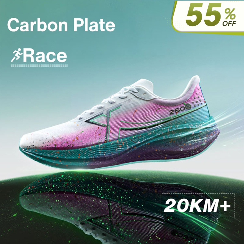 XTEP 260X รองเท้าวิ่งผู้หญิง Rebound over 85% Race Training แผ่นคาร์บอนรองเท้าวิ่งมาราธอนสําหรับผู้ห