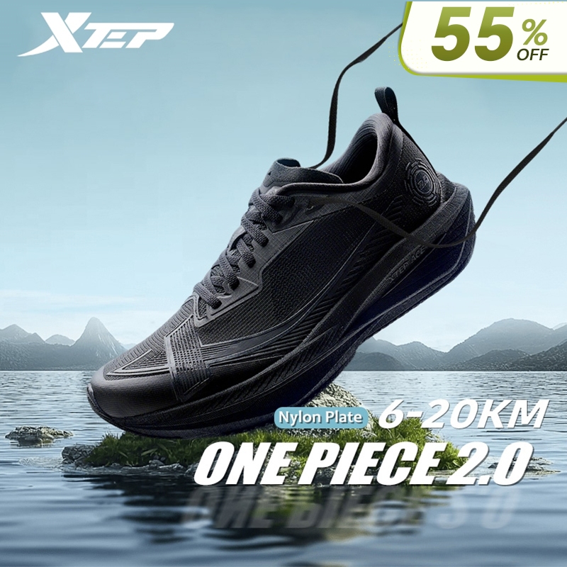 【xtep】One Piece 2.0 | รองเท้าวิ่ง 3D การพิมพ์ Rebound กีฬารองเท้าสวมใส่ Amortization สําหรับผู้ชายผู