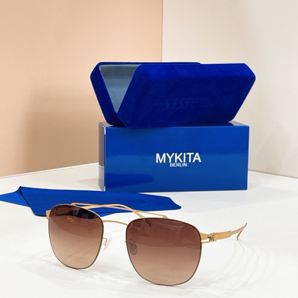 [คุณภาพสูง] แว่นกันแดด MYKITA SUN HUGH แว่นตาแฟชั่นรูปไข่ย้อนยุคแว่นกันแดดป้องกันรังสีอัลตราไวโอเลตผ