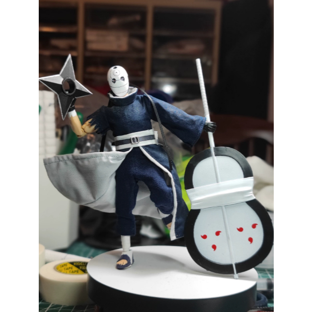 Bestlee shf Obito จากนารูโตะ ในเสื้อผ้าธรรมดา สเกล 1/12 ประกบ