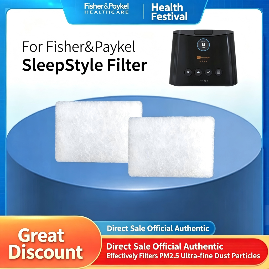 10 ชิ้นFisher Peekel Sleepstyle ตัวกรอง CPAP ตัวกรองเครื่องช่วยหายใจ