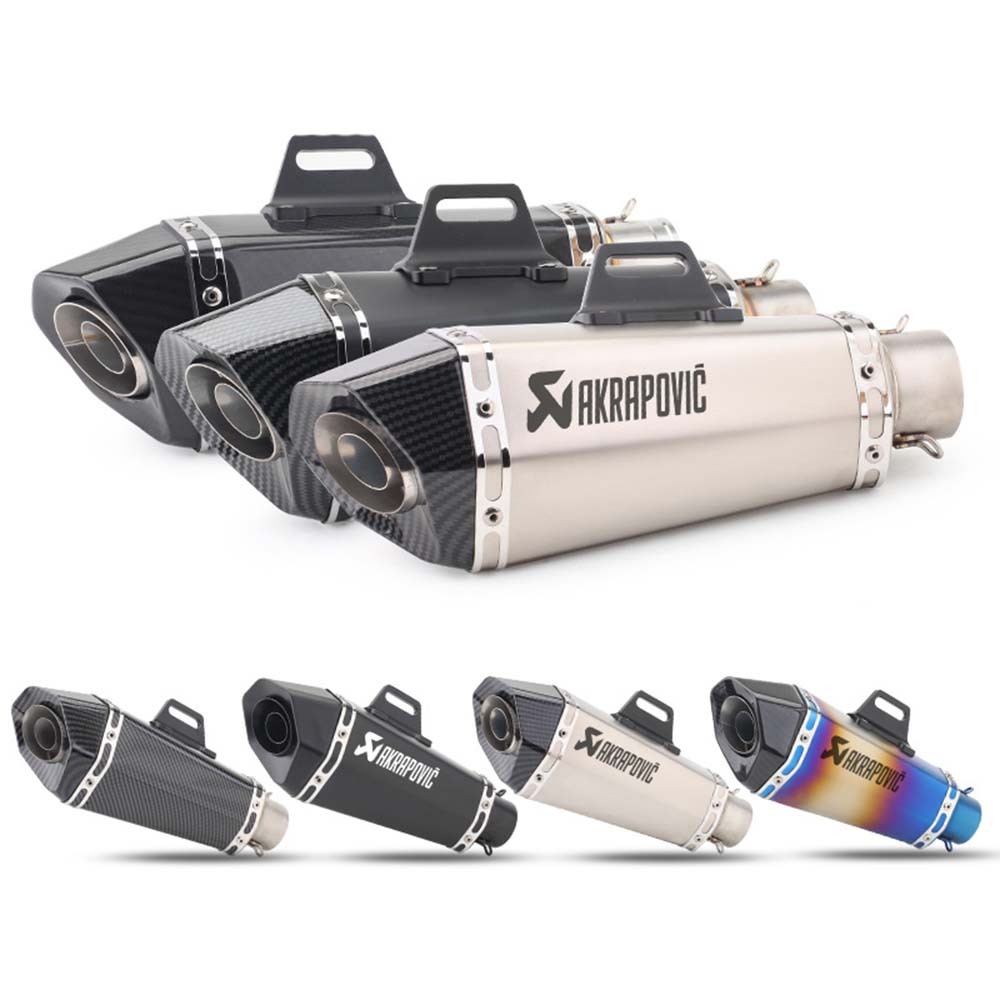 ท่อไอเสียรถจักรยานยนต์ Akrapovic สําหรับ MT07 MT09 MT10 R1 R3 Ninja400 Z250 Z900
