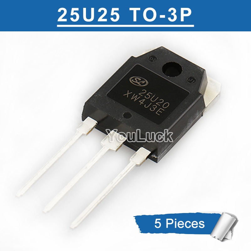 5 ชิ้น Original 25U20 TO-3P SFR25U20PN Fast Recovery Diode ใหม่