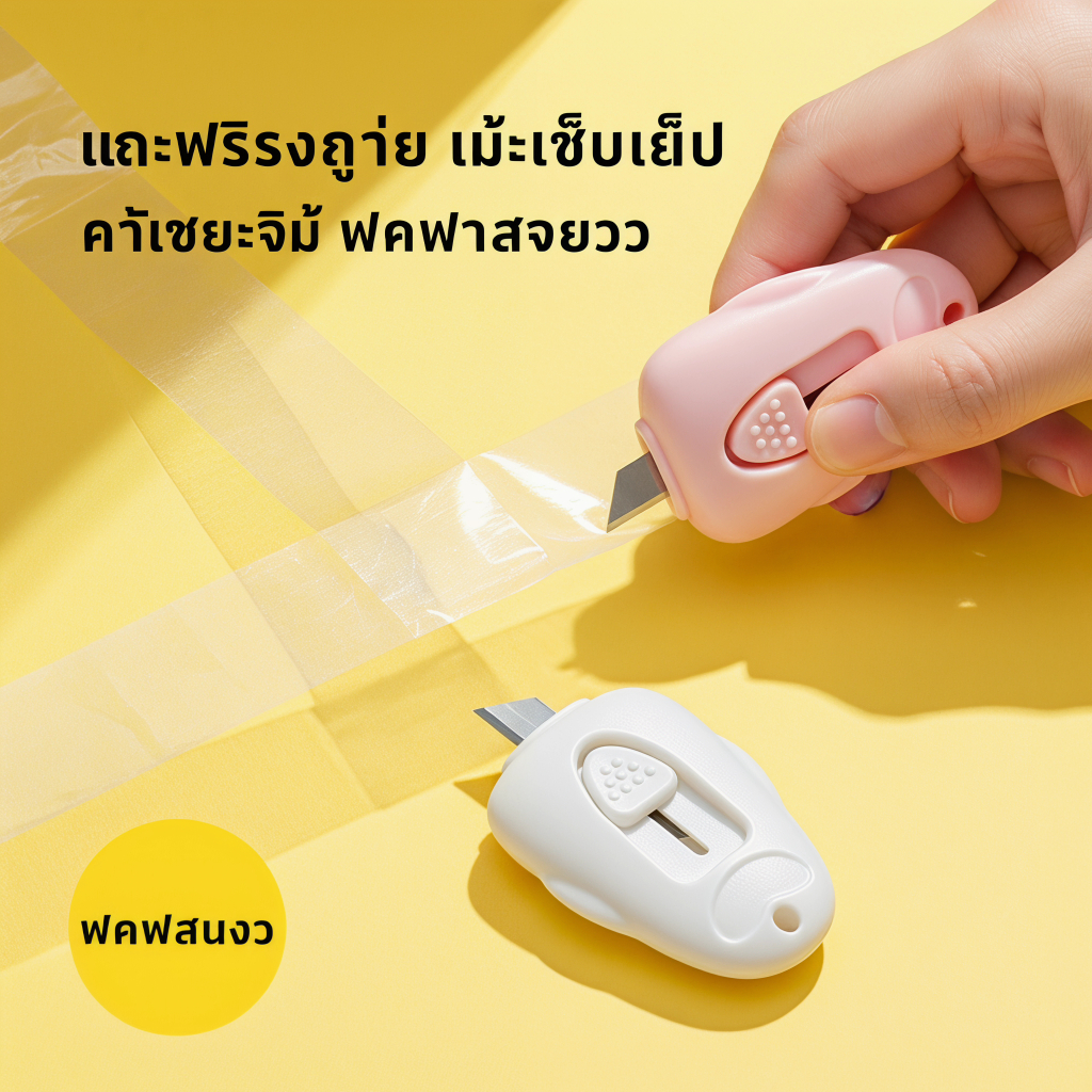 อัตโนมัติ Rebound Mini Unboxing มีดปลอดภัยแบบพกพาแกะกล่อง Express ตัดกระดาษเฉพาะในครัวเรือน Office Utility